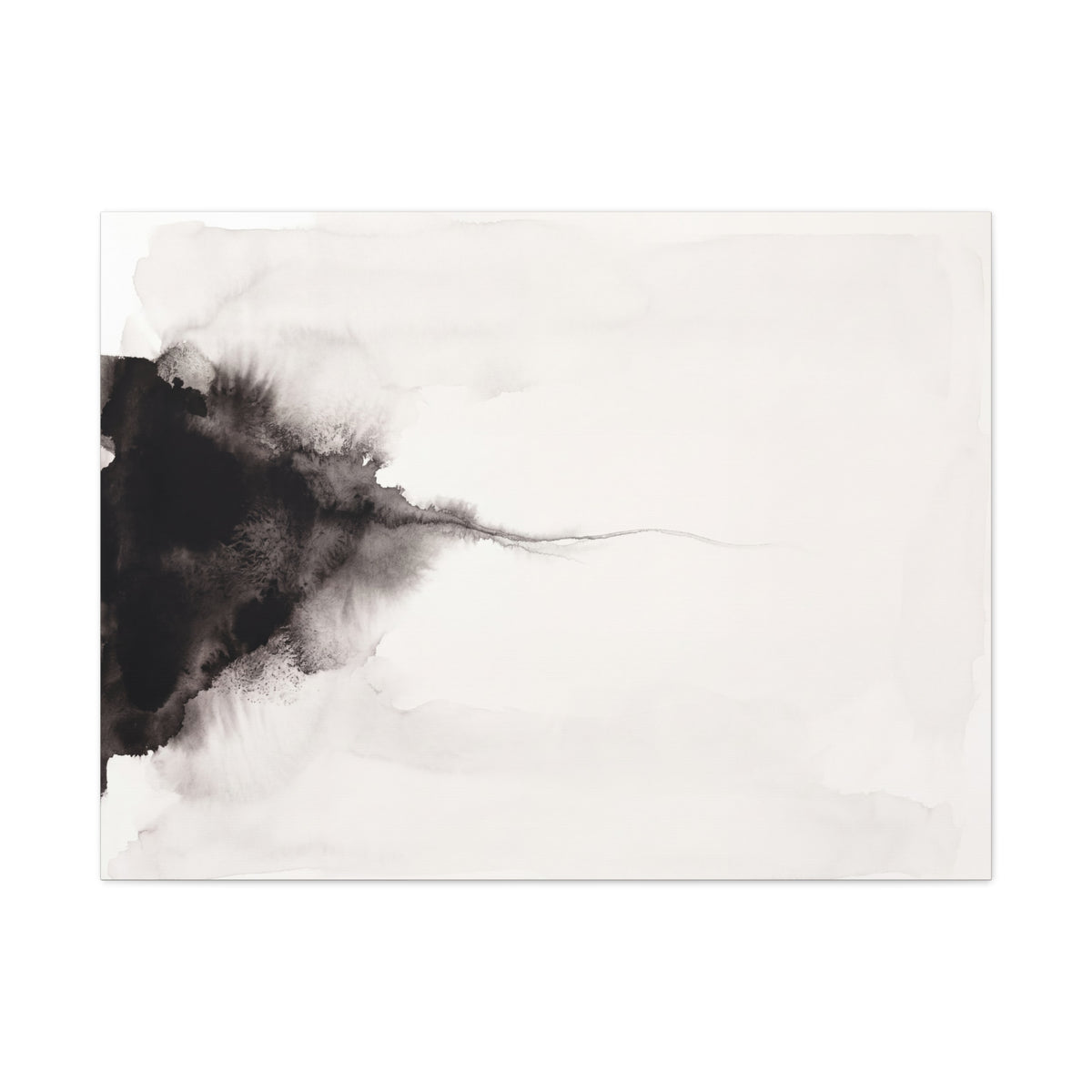 Monochrome Horizon canvas, 36 x 24 in, front view