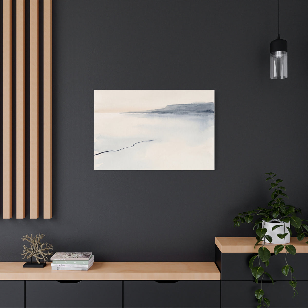 The Far Shore canvas, 40 x 30 in, front view