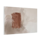 Clay and Silence canvas, 36 x 24 in, angled view of the mirrored 1.25 in edge