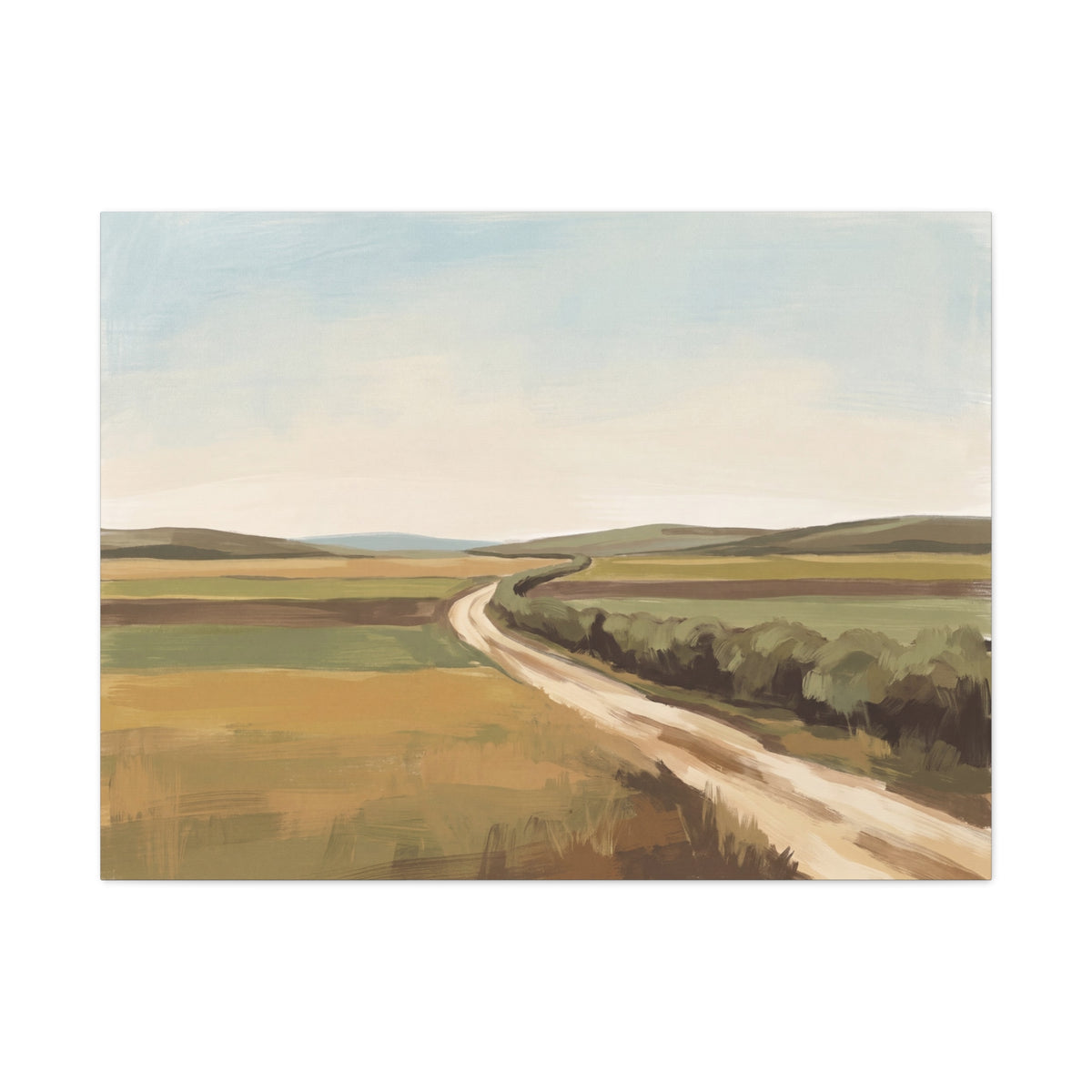 Beyond the Hedgerow canvas, 36 x 24 in, front view