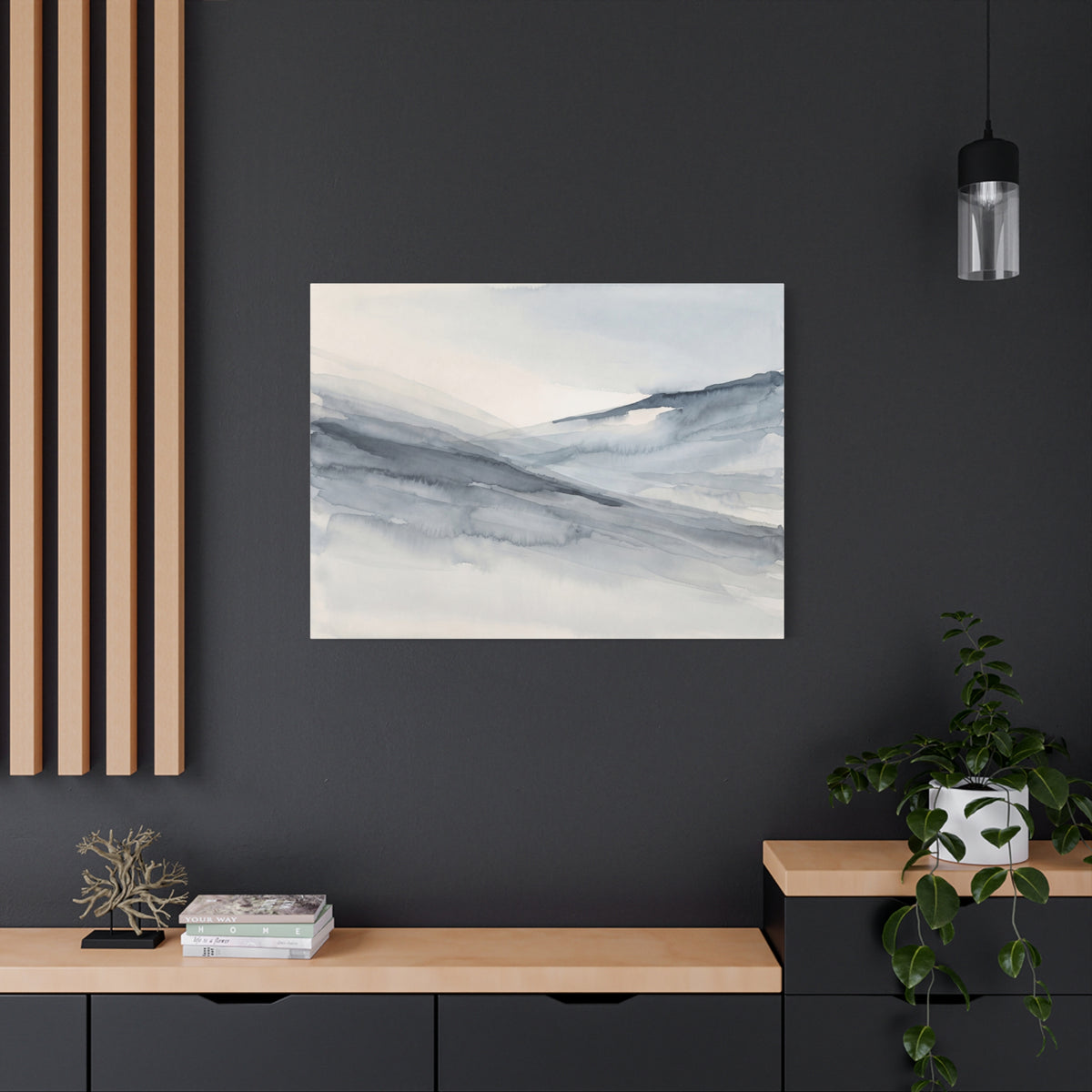 Where the Slopes Meet, another view of the print