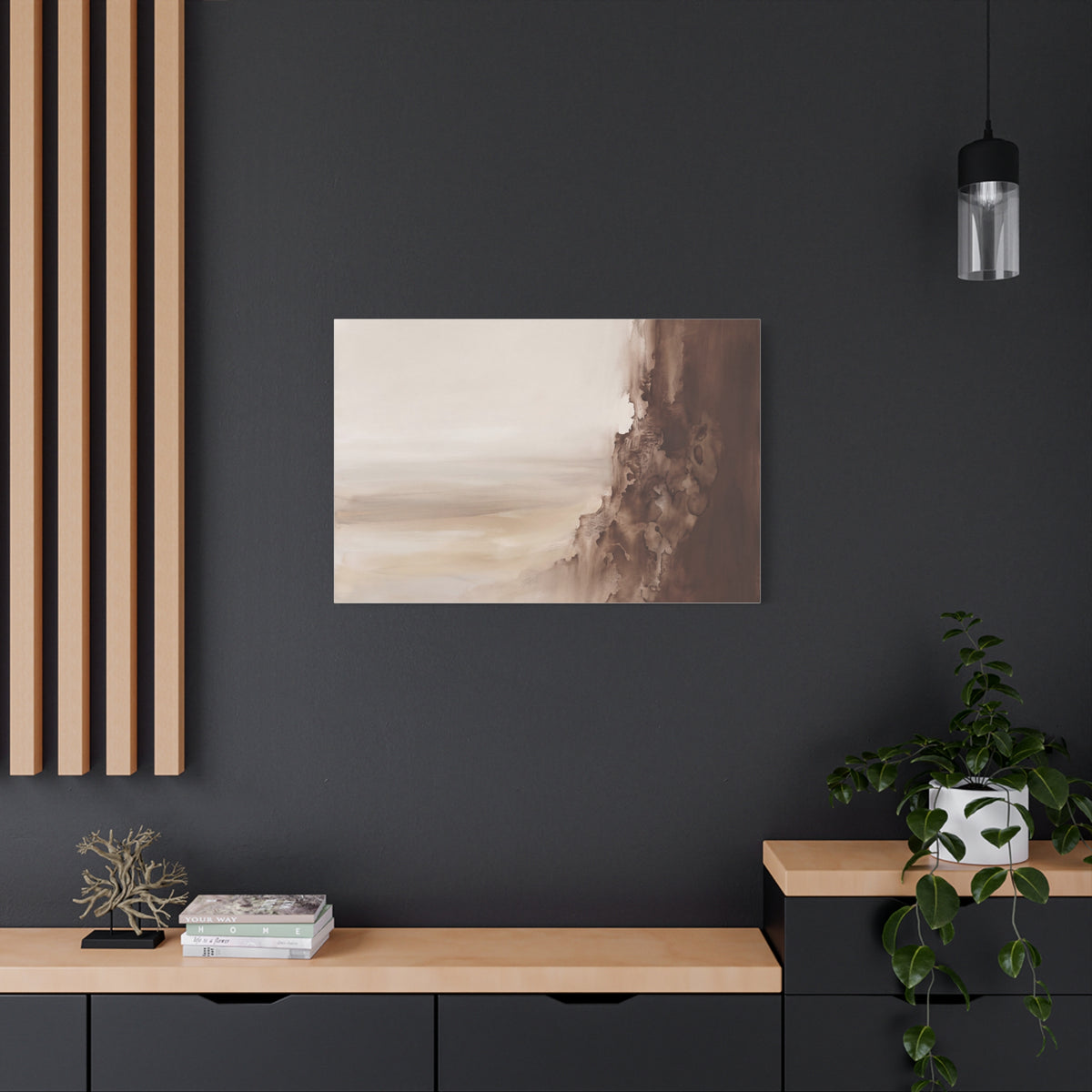 Strata and Silence canvas, 40 x 30 in, front view