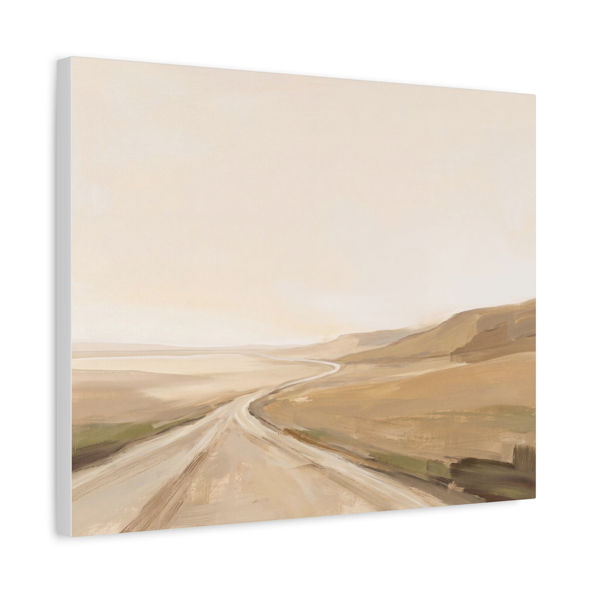 Rolling Fields Under a Pale Sky, another view of the print