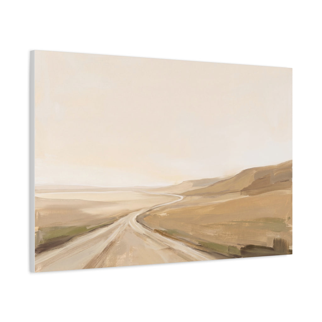 Rolling Fields Under a Pale Sky, another view of the print