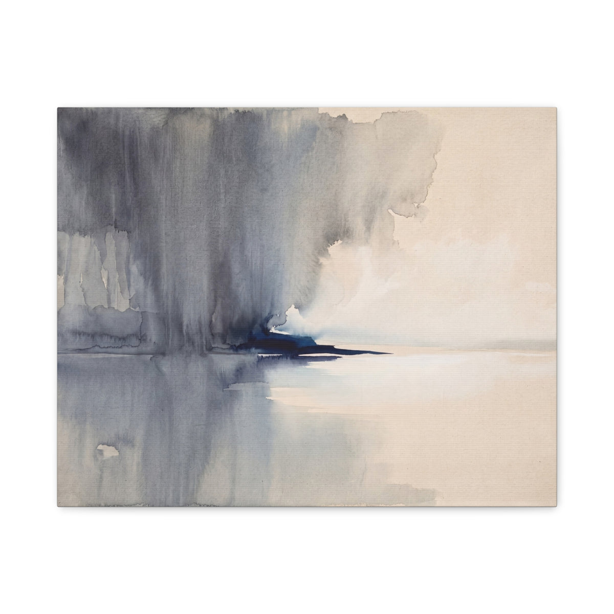 Rain Over Still Water, the print as it is made
