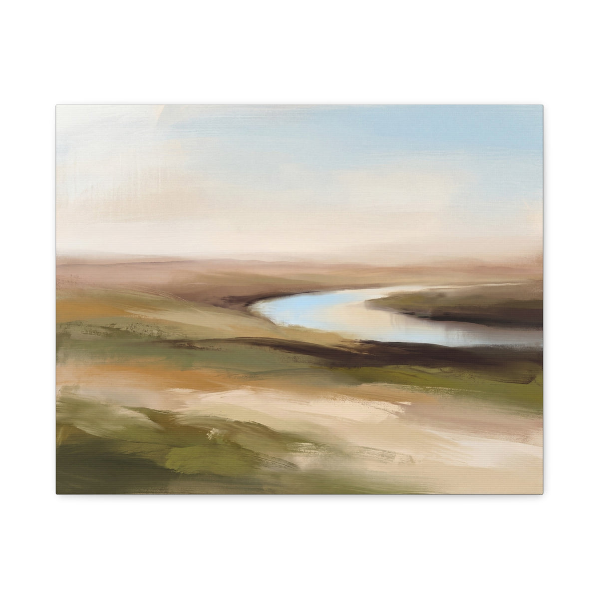 The River Bend, the print as it is made